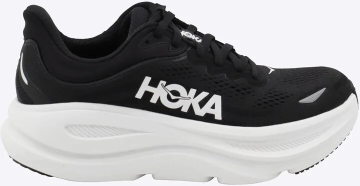 Hoka White And Black Bondi 9 Sneakers