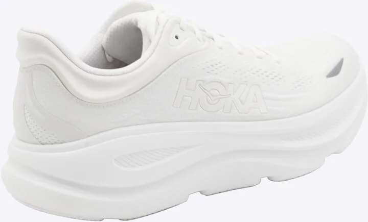 Hoka White Bondi 9 Sneakers - Image 3