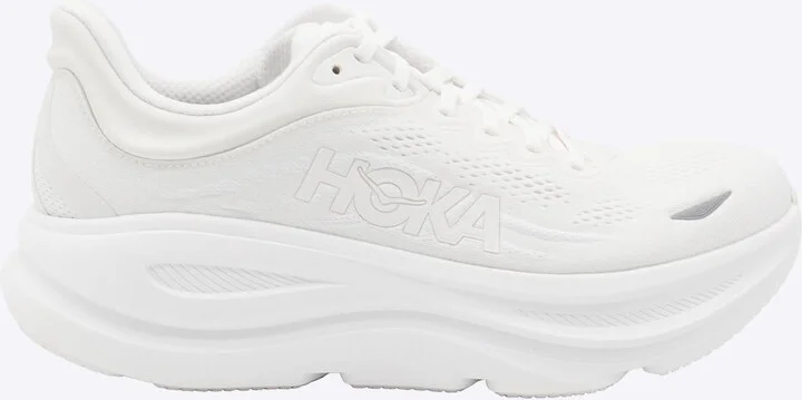 Hoka White Bondi 9 Sneakers