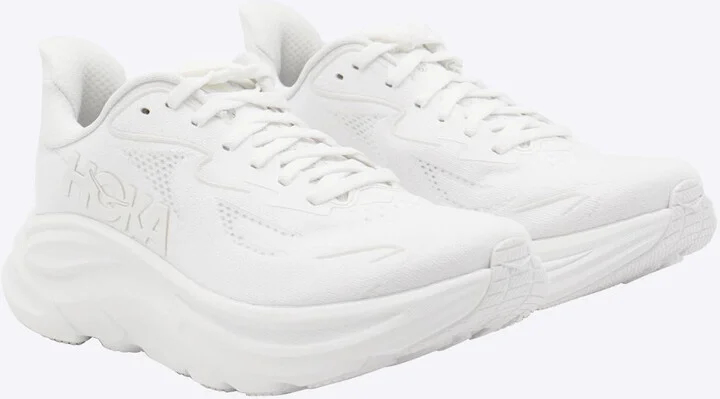 Hoka White Clifton Sneakers - Image 2