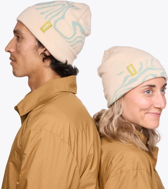 HOKA Winter Beanie Hiking Shoes in Oak/Aloe Vera - Image 2