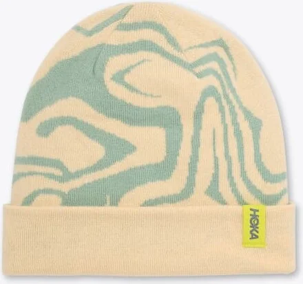 HOKA Winter Beanie Hiking Shoes in Oak/Aloe Vera