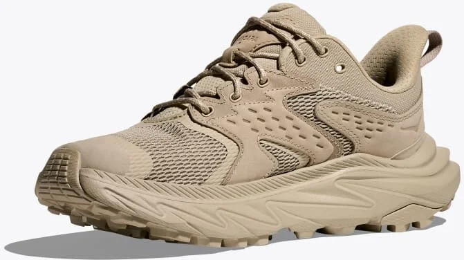 HOKA Women's Anacapa 2 Low GTX Shoes in Raw Linen/Oat Milk - Image 3