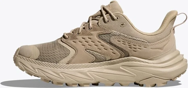 HOKA Women's Anacapa 2 Low GTX Shoes in Raw Linen/Oat Milk - Image 8