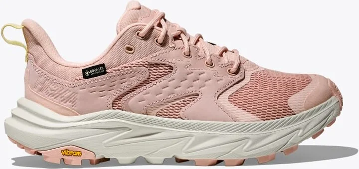 HOKA Women's Anacapa 2 Low GTX Shoes in Rose Latte/Truffle Salt