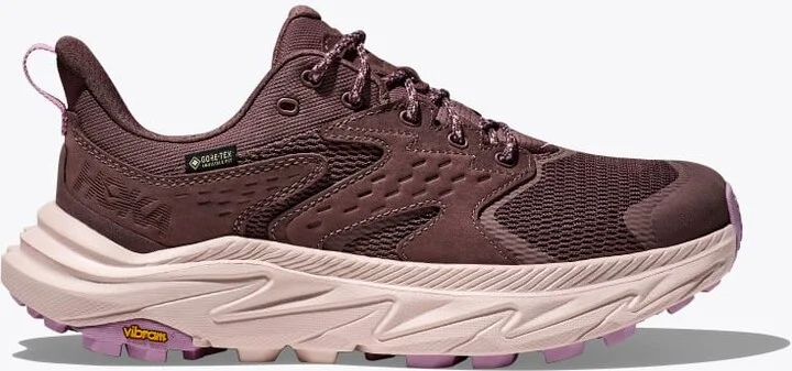 HOKA Women's Anacapa 2 Low GTX Shoes in Smoky Quartz/Cosmic Pearl