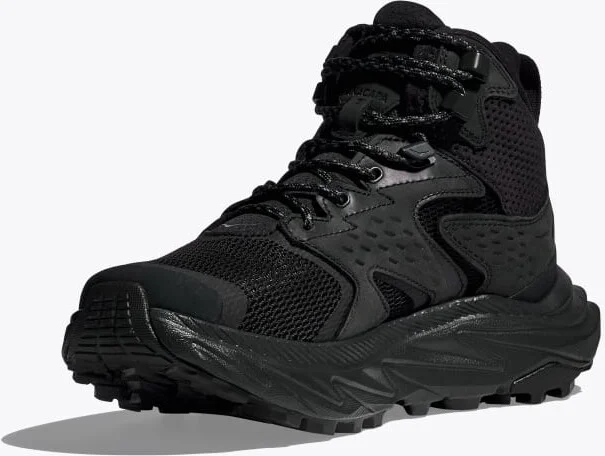 HOKA Women's Anacapa 2 Mid GTX Shoes in Black/Black - Image 3