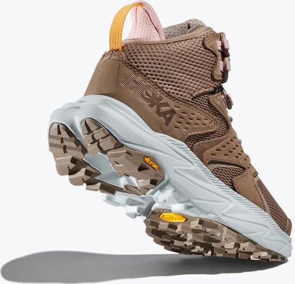 HOKA Women's Anacapa 2 Mid GTX Shoes in Dune/Ice Flow - Image 4