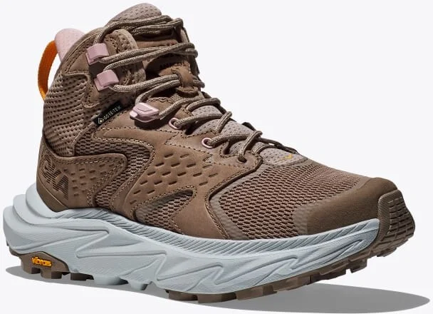 HOKA Women's Anacapa 2 Mid GTX Shoes in Dune/Ice Flow - Image 6