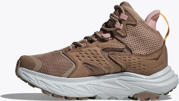 HOKA Women's Anacapa 2 Mid GTX Shoes in Dune/Ice Flow - Image 8