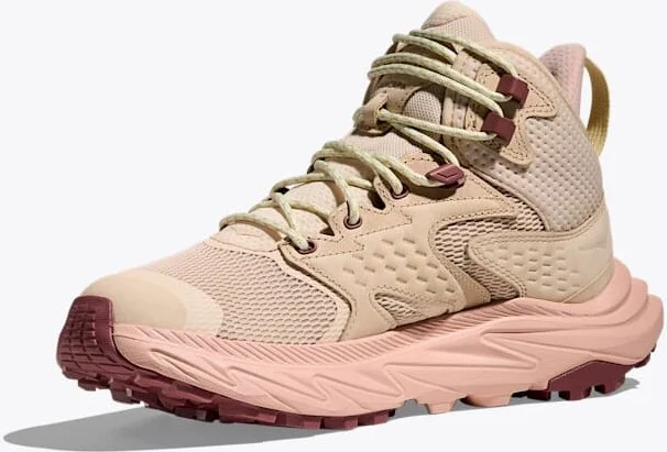 HOKA Women's Anacapa 2 Mid GTX Shoes in Oak/Rose Latte - Image 3