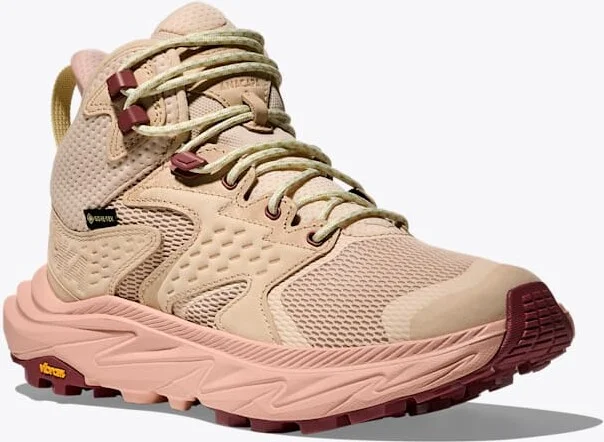 HOKA Women's Anacapa 2 Mid GTX Shoes in Oak/Rose Latte - Image 6