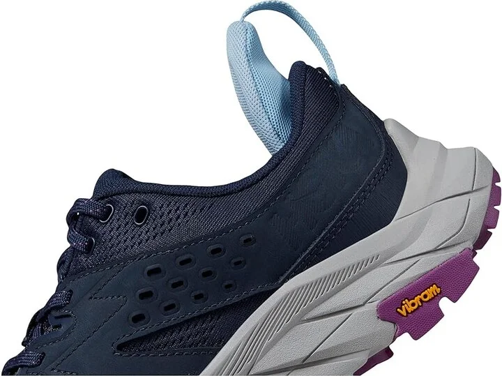 Hoka Women's Anacapa Aero Low Women's Shoes Outer Space/Harbor Mist : 9 B - Medium, Textile/Leather - Image 4