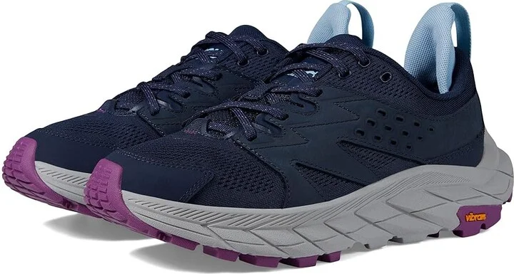 Hoka Women's Anacapa Aero Low Women's Shoes Outer Space/Harbor Mist : 9 B - Medium, Textile/Leather