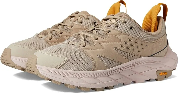 Hoka Women's Anacapa Aero Low Women's Shoes Oxford Tan/Peach Whip : 11 B - Medium, Textile/Leather