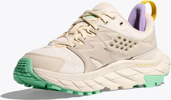 HOKA Women's Anacapa Breeze Low Shoes in Alabaster/Mint Fluorite - Image 3
