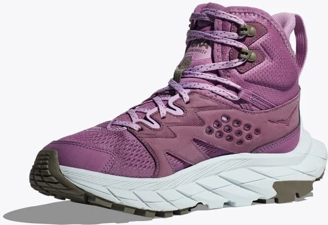 HOKA Women's Anacapa Breeze Mid Shoes in Amethyst/Illusion - Image 3