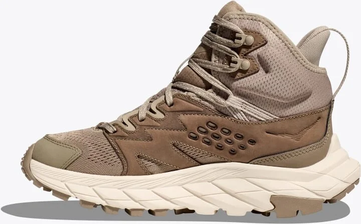 HOKA Women's Anacapa Breeze Mid Shoes in Dune/Eggnog - Image 8