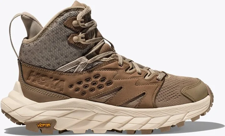 HOKA Women's Anacapa Breeze Mid Shoes in Dune/Eggnog