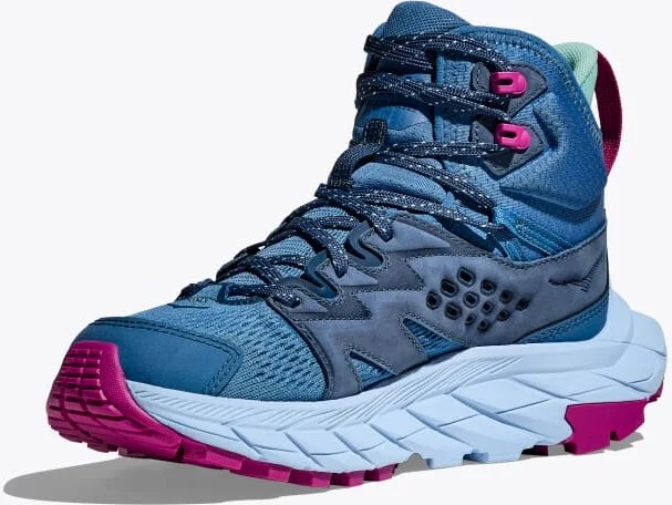 HOKA Women's Anacapa Breeze Mid Shoes in Foggy Night/Glacier Blue - Image 3