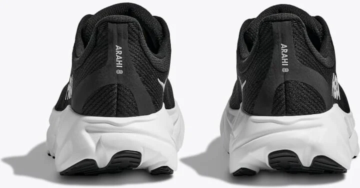 HOKA Women's Arahi 8 Shoes in Black/White - Image 5