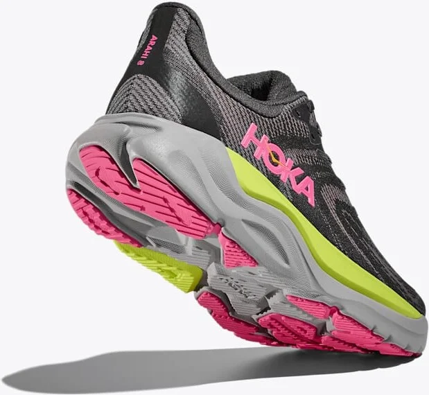 HOKA Women's Arahi 8 Shoes in Charcoal Grey/Grey Skies - Image 4