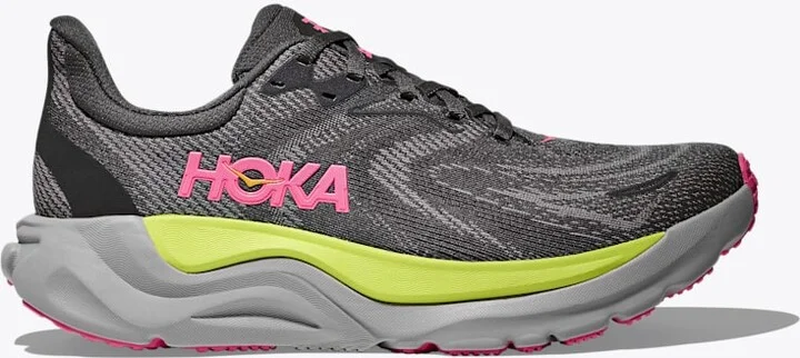 HOKA Women's Arahi 8 Shoes in Charcoal Grey/Grey Skies