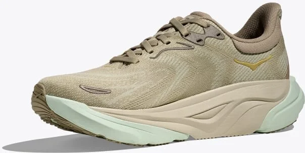 HOKA Women's Arahi 8 Shoes in Oyster Mushroom/Truffle Salt - Image 3