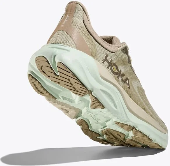 HOKA Women's Arahi 8 Shoes in Oyster Mushroom/Truffle Salt - Image 4
