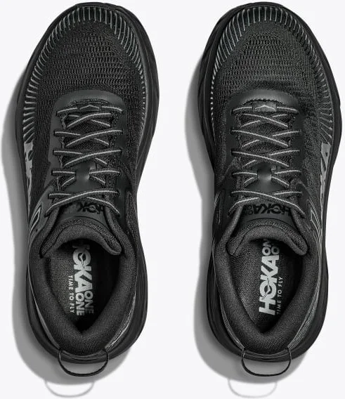 HOKA Women's Bondi 7 Shoes in Black/Black - Image 2