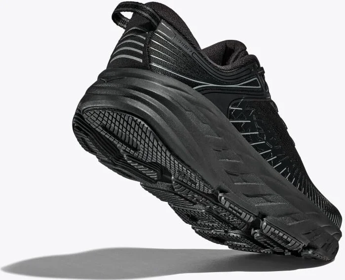 HOKA Women's Bondi 7 Shoes in Black/Black - Image 4