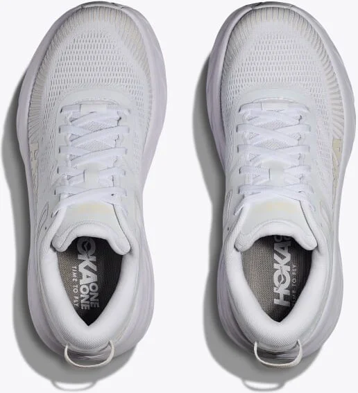 HOKA Women's Bondi 7 Shoes in White/White - Image 2
