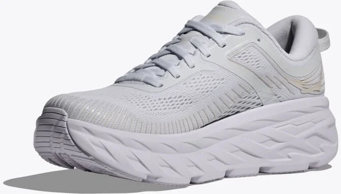HOKA Women's Bondi 7 Shoes in White/White - Image 3