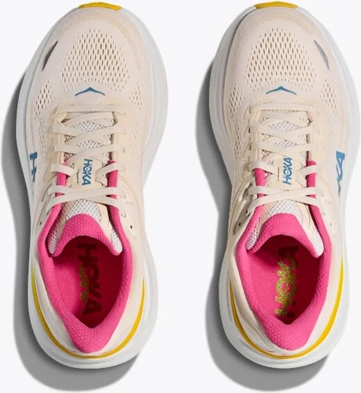 HOKA Women's Bondi 9 Shoes in Alabaster/Birch - Image 2