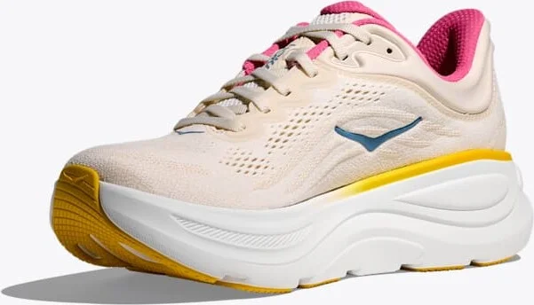 HOKA Women's Bondi 9 Shoes in Alabaster/Birch - Image 3