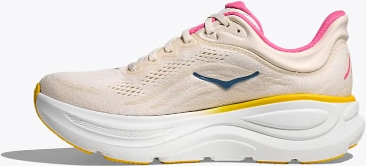 HOKA Women's Bondi 9 Shoes in Alabaster/Birch - Image 8