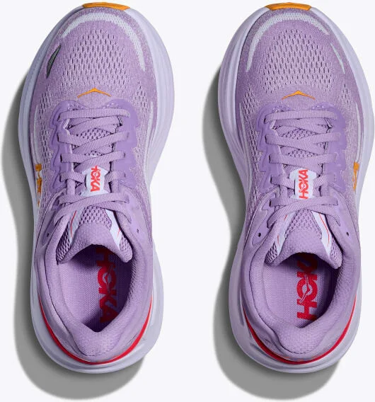 HOKA Women's Bondi 9 Shoes in Aster Flower/Starlight Glow - Image 2