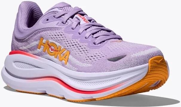 HOKA Women's Bondi 9 Shoes in Aster Flower/Starlight Glow - Image 6
