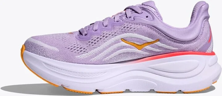 HOKA Women's Bondi 9 Shoes in Aster Flower/Starlight Glow - Image 8