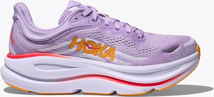 HOKA Women's Bondi 9 Shoes in Aster Flower/Starlight Glow