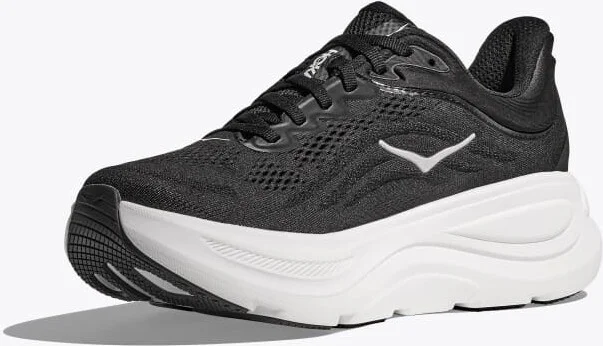 HOKA Women's Bondi 9 Shoes in Black/White - Image 3