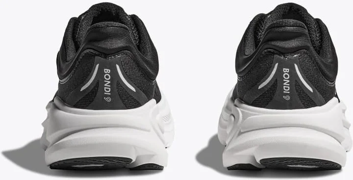 HOKA Women's Bondi 9 Shoes in Black/White - Image 5