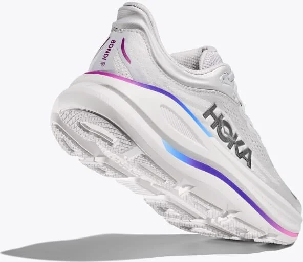 HOKA Women's Bondi 9 Shoes in Cosmic Grey/White - Image 4