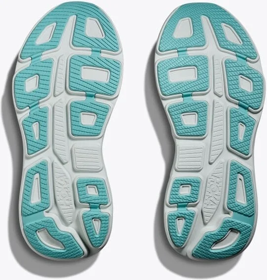 HOKA Women's Bondi 9 Shoes in Frost/Cielo Blue - Image 7