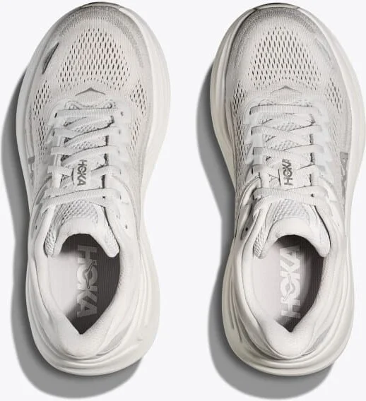 HOKA Women's Bondi 9 Shoes in Stardust/Silver - Image 2