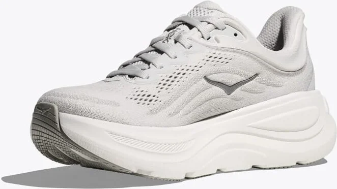 HOKA Women's Bondi 9 Shoes in Stardust/Silver - Image 3