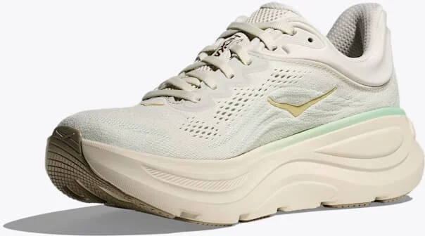HOKA Women's Bondi 9 Shoes in Truffle Salt/Sea Glass - Image 3