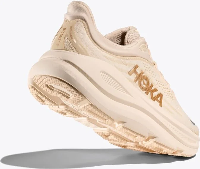 HOKA Women's Bondi 9 Shoes in Vanilla/Birch - Image 4