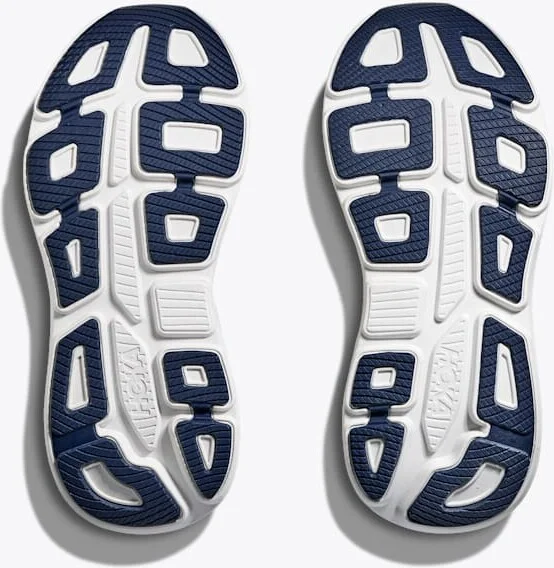 HOKA Women's Bondi 9 Shoes in White/Grout - Image 7