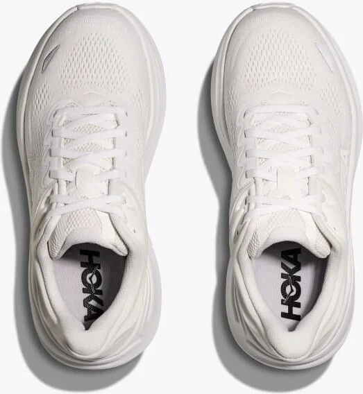 HOKA Women's Bondi 9 Shoes in White/White - Image 2